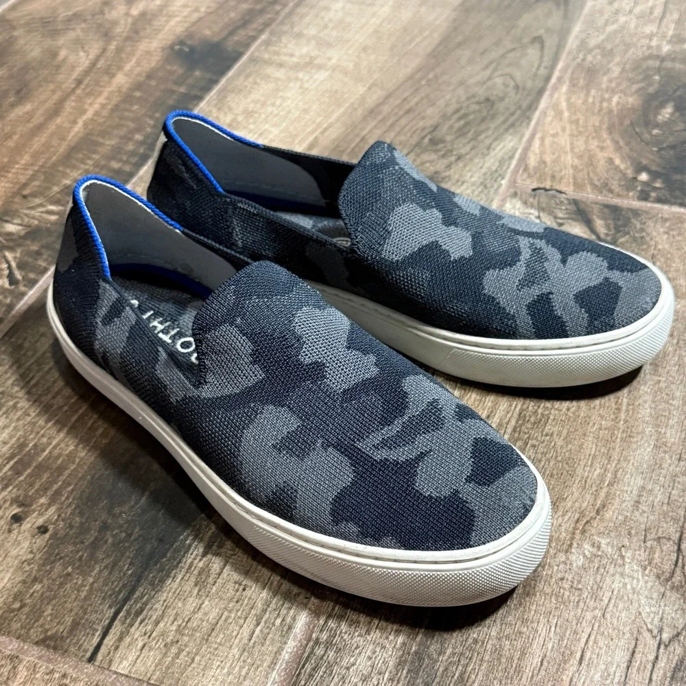 Rothys Women's The Original Slip On Sneaker, Camo, 8
